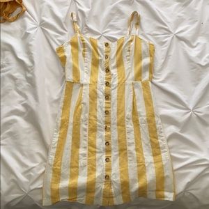 Yellow Striped Sundress
